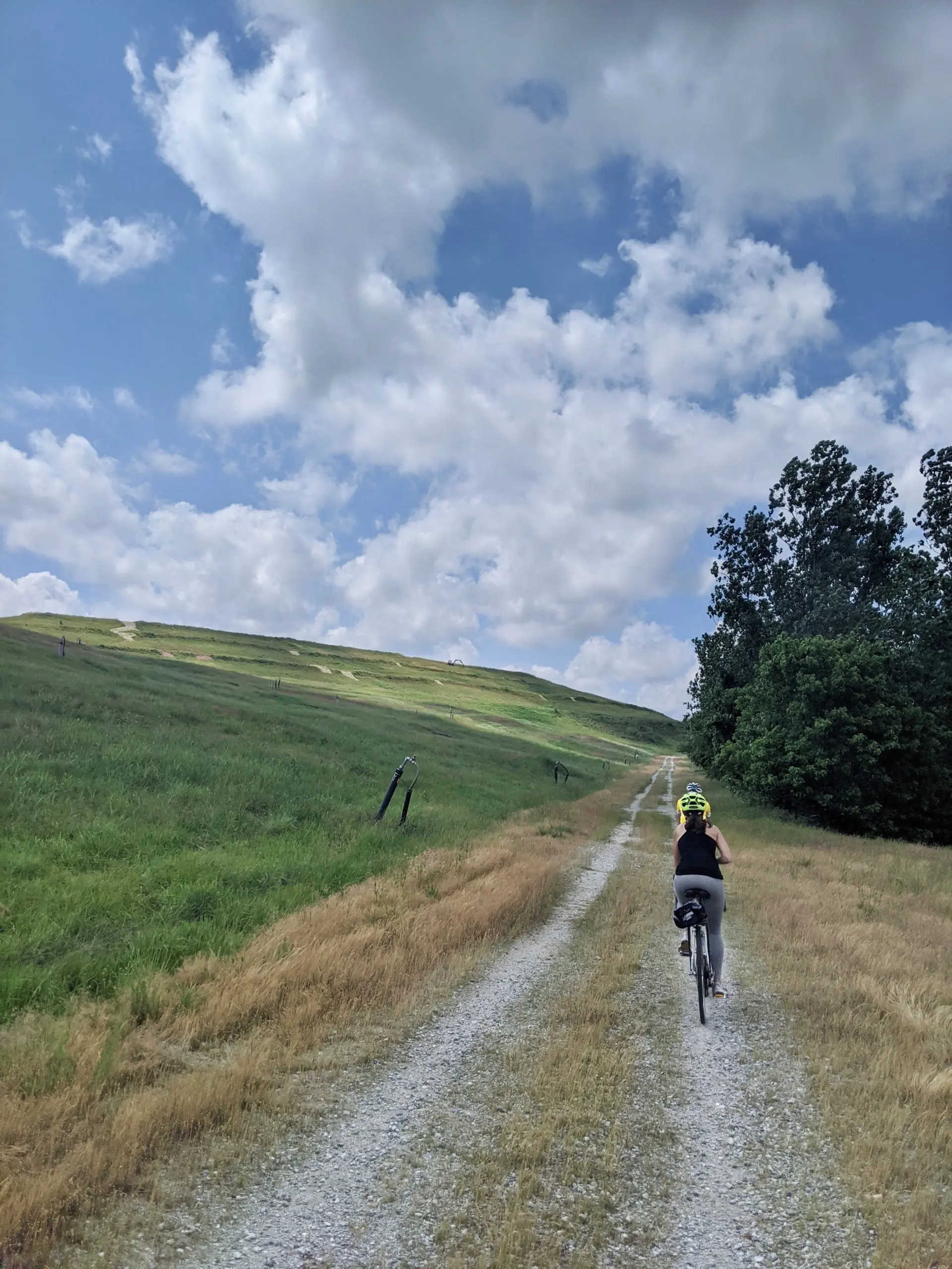 Image of bike riders in the countryside.