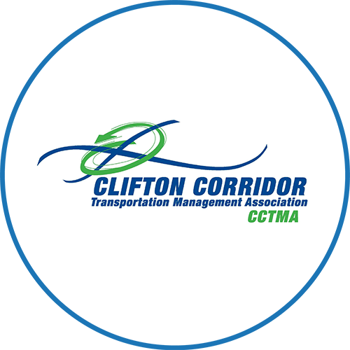 Logo for Clifton Corridor Transportation Management Association.