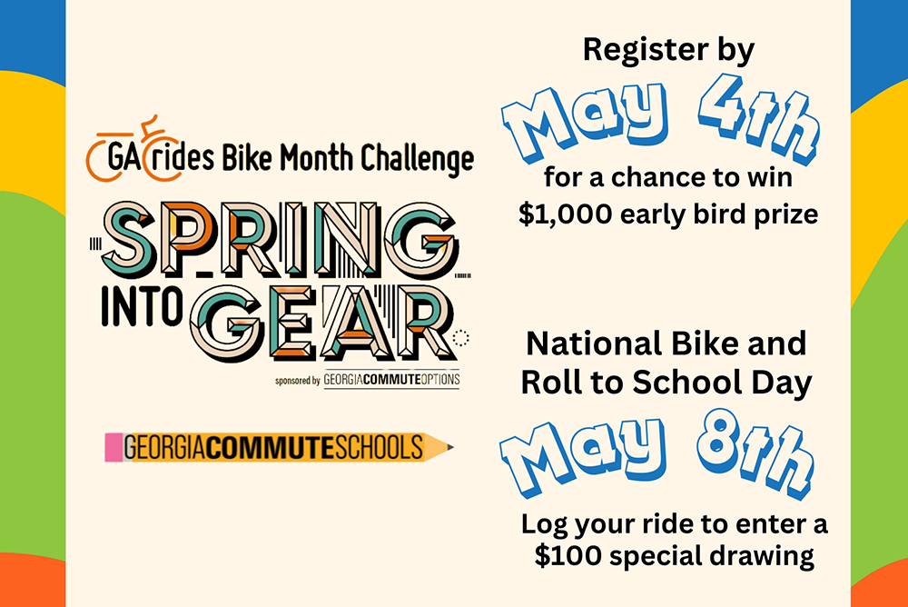 Graphic to promote Spring Into Gear important dates.